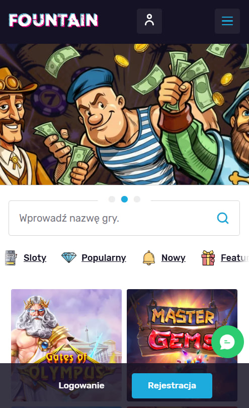 Nagrody Fountain Casino które rosną razem z graczem VIP i cashback